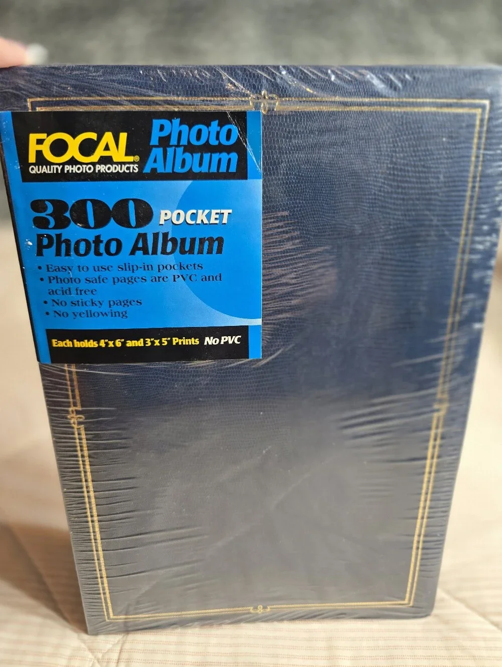 Focal Brand Vintage 300 Pocket Navy Blue Photo Album